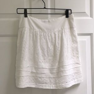 White Eyelet Skirt